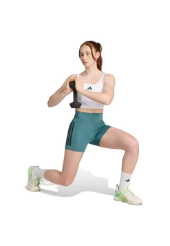 Damen Trainingsleggings 1/4 3-Streifen OPTIME SHORTS