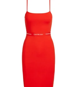 Damen Trägerkleid LOGO ELASTIC STRAPPY DRESS