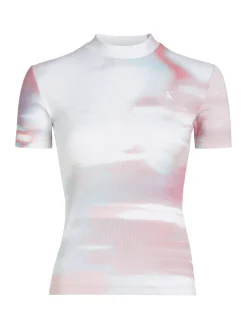 Damen T-Shirt AOP RIB TEE