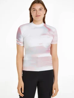 Damen T-Shirt AOP RIB TEE