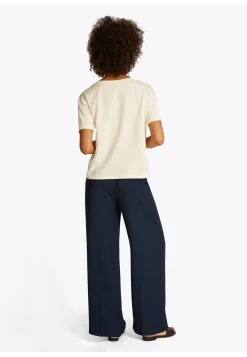 Damen T-Shirt aus Bio-Baumwolle SLUB CROP V-NK