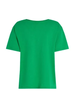 Damen T-Shirt aus Bio-Baumwolle SLUB CROP V-NK