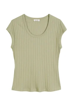 Damen T-Shirt aus Pointelle Jersey