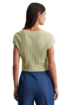 Damen T-Shirt aus Pointelle Jersey