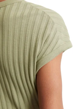 Damen T-Shirt aus Pointelle Jersey