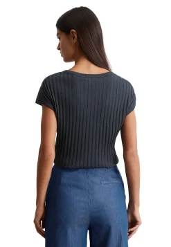 Damen T-Shirt aus Pointelle Jersey