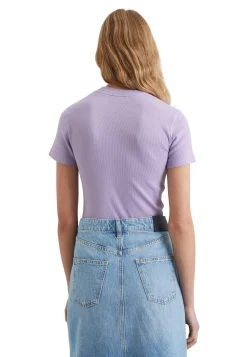 Damen T-Shirt aus Rippjersey Slim Fit