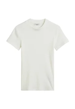 Damen T-Shirt aus Rippjersey Slim Fit