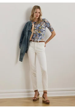 Damen T-Shirt mit Blumenmuster