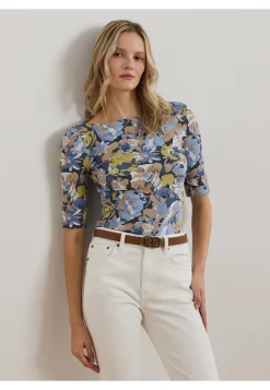 Damen T-Shirt mit Blumenmuster