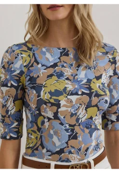 Damen T-Shirt mit Blumenmuster