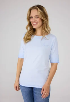 Damen T-Shirt mit gesticktem Love CANDICEEP