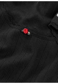 Damen T-Shirt mit Pointelle-Muster