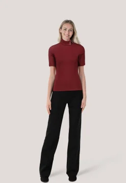 Damen T-Shirt mit Rollkragen