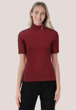 Damen T-Shirt mit Rollkragen