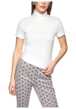 Damen T-Shirt mit Rollkragen