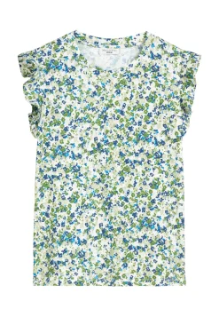 Damen T-Shirt mit Volants Relaxed Fit