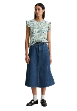 Damen T-Shirt mit Volants Relaxed Fit