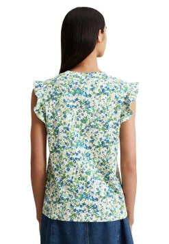 Damen T-Shirt mit Volants Relaxed Fit