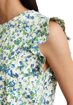 Damen T-Shirt mit Volants Relaxed Fit