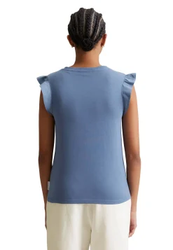 Damen T-Shirt mit Volantsärmel