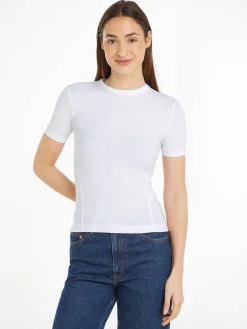 Damen T-Shirt MODAL RIB C-NECK TOP