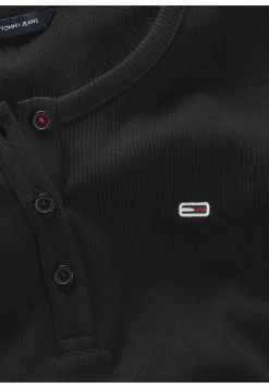 Damen T-Shirt TJW SLIM BUTTON RIB C-NECK Slim Fit