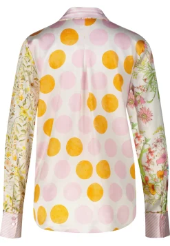 Damen Tunikabluse mit Seide