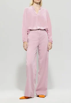 Damen Tunikabluse mit V-Ausschnitt