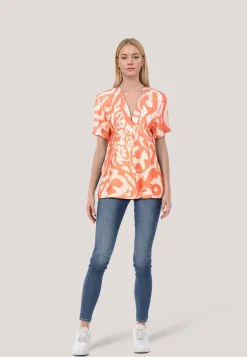 Damen Tunika-Bluse mit Viskose