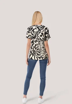 Damen Tunika-Bluse mit Viskose