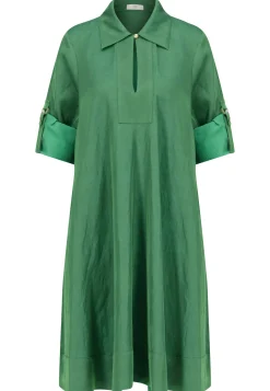 Damen Tunikakleid mit Leinen