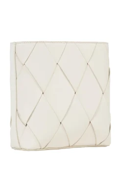 Damen Umhängetasche gewebt SQUARE CROSSBODY