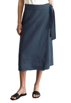 Damen Wickelrock aus Leinen