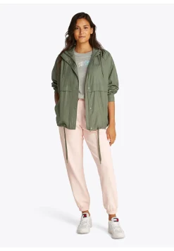 Damen Windjacke mit Kapuze Oversized Fit