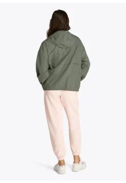 Damen Windjacke mit Kapuze Oversized Fit