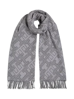 Damen Wollschal TH MONOGRAMM WOOL SCARF