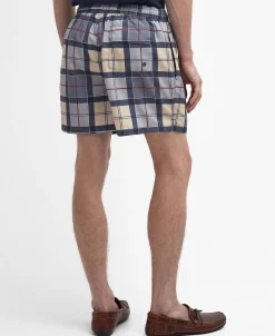 Herren Badeshorts STAPLE TARTAN SWIM SHORT