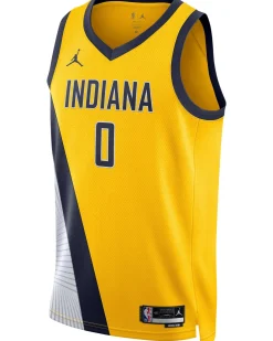 Herren Basketballtrikot NBA TYRESE HALIBURTON INDIANA PACERS STATEMENT EDITION