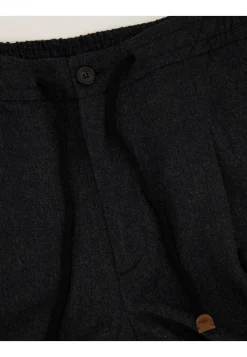 Herren Bundfaltenhose aus Woll-Flanell Slim Fit