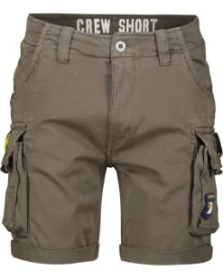 Herren Cargo-Shorts CREW SHORTS PATCH Slim Fit