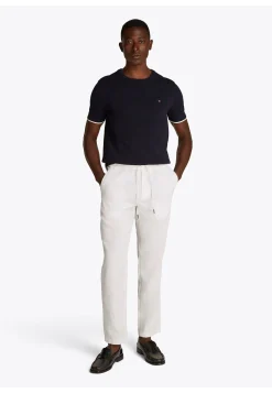 Herren Chinohose mit Leinen HARLEM SORONA LINEN Relaxed Tapered Fit