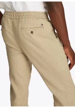 Herren Chinohose mit Leinen HARLEM SORONA LINEN Relaxed Tapered Fit