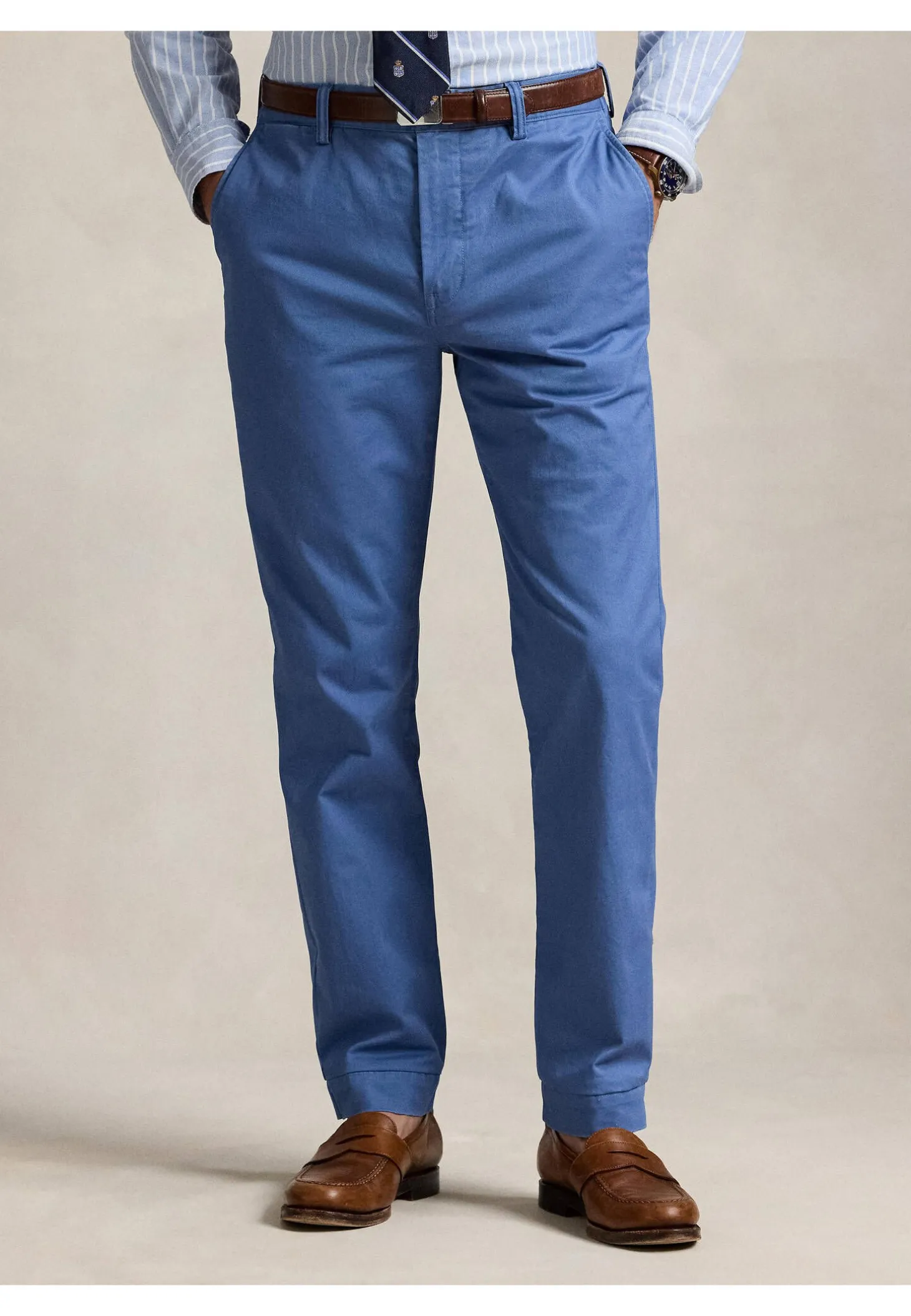 Herren Chinohose Straight-Fit Stretch