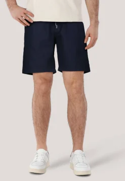 Herren Chinoshorts mit Leinen Tapered Fit