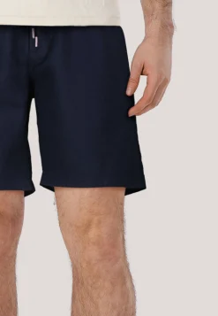 Herren Chinoshorts mit Leinen Tapered Fit