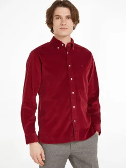 Herren Cordhemd FLEX SOLID Regular Fit