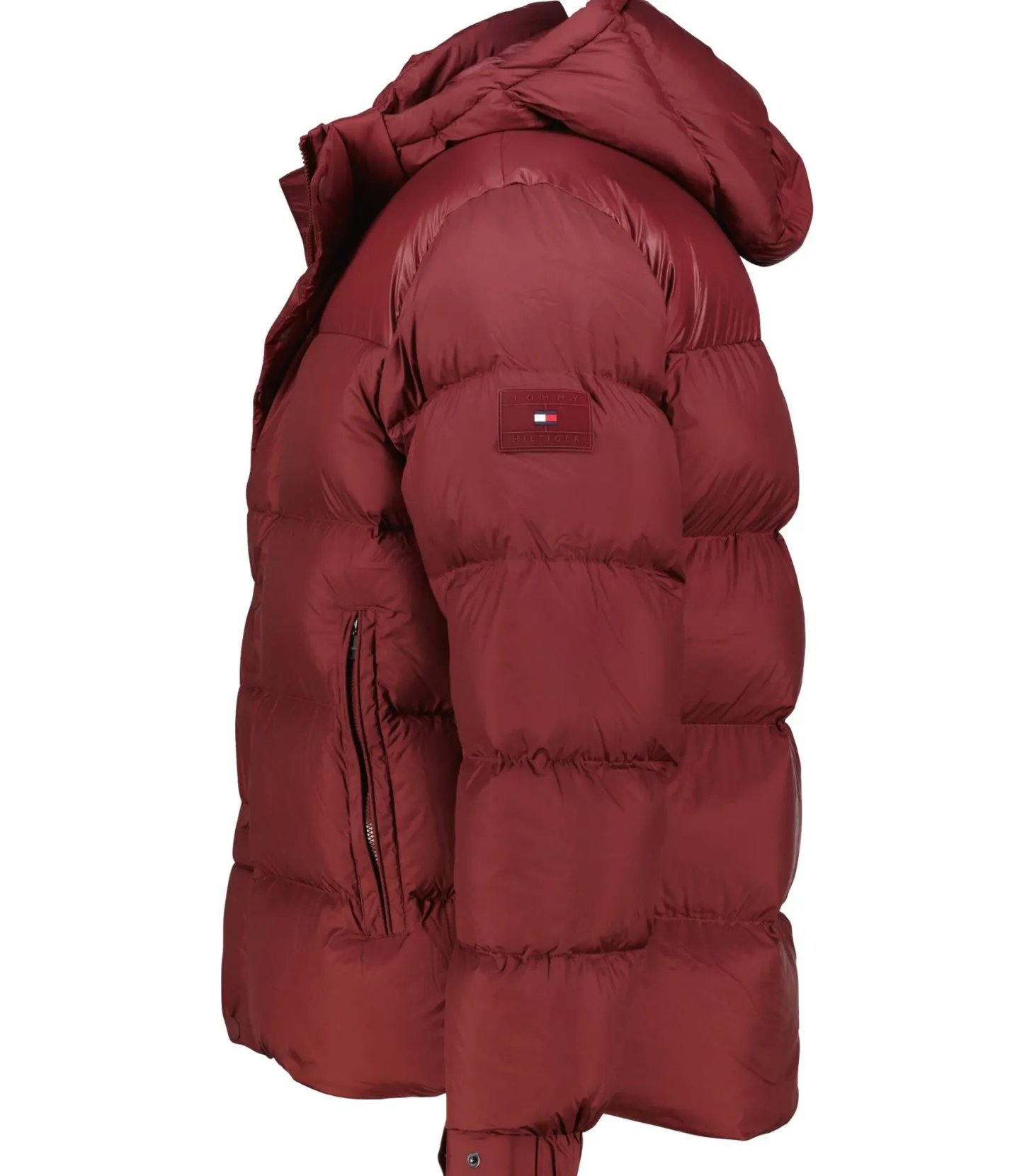 Herren Daunenjacke mit Kapuze MIX DOWN PUFFER Regular Fit