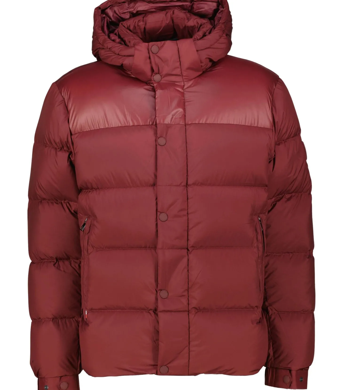Herren Daunenjacke mit Kapuze MIX DOWN PUFFER Regular Fit