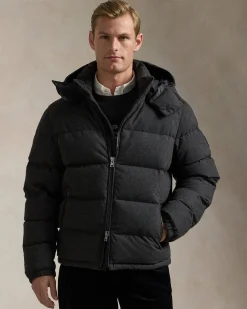 Herren Daunenjacke mit Kapuze